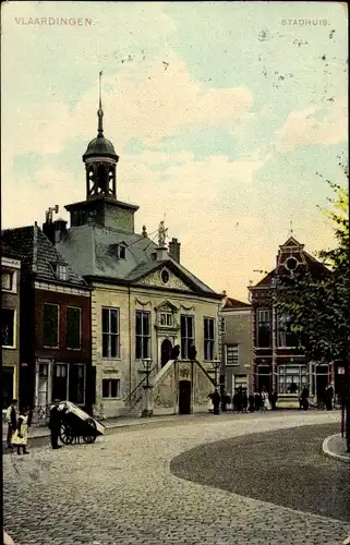 Ak Vlaardingen Südholland, Rathaus