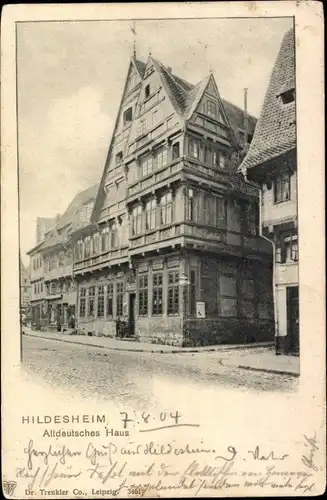 Ak Hildesheim in Niedersachsen, Altdeutsches Haus