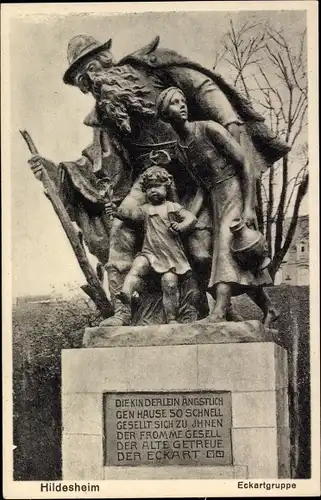 Ak Hildesheim in Niedersachsen, Eckartgruppe, Denkmal