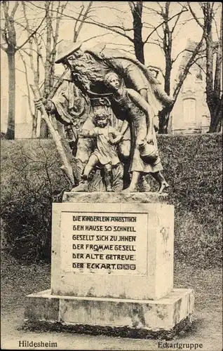 Ak Hildesheim in Niedersachsen, Eckartgruppe, Denkmal