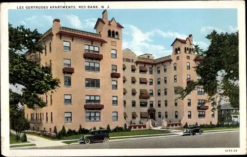 Ak Red Bank New Jersey USA, Les Gertrudes Apartments