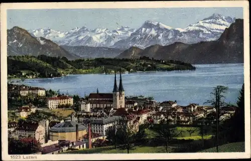Ak Luzern Stadt Schweiz, Panorama