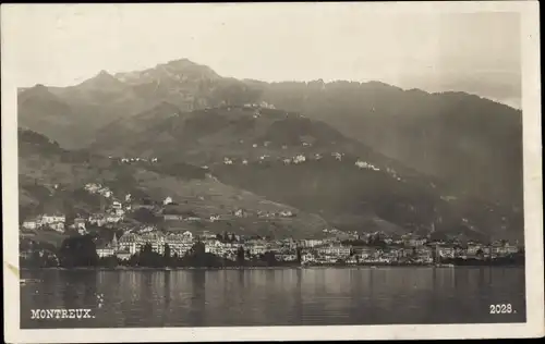 Foto Ak Montreux Kanton Waadt Schweiz, Ortspanorama