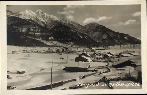 Foto Ak Reith bei Seefeld Tirol, Panorama, Reither Spitze, Winter