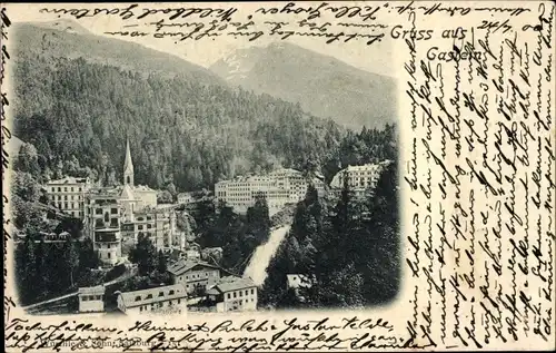 Ak Bad Gastein Badgastein in Salzburg, Totalansicht