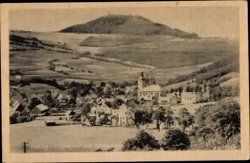 Ak Geising Altenberg im Erzgebirge, Totalansicht, Geisingberg