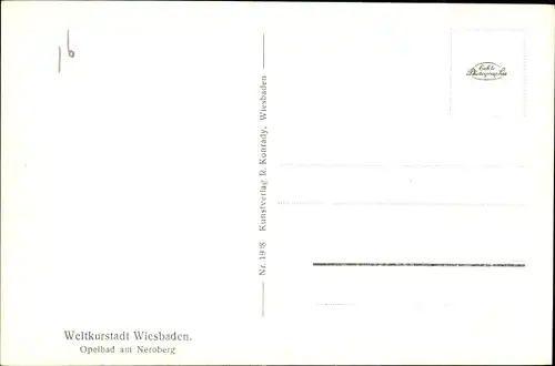 Ak Wiesbaden in Hessen, Neroberg, Opelbad