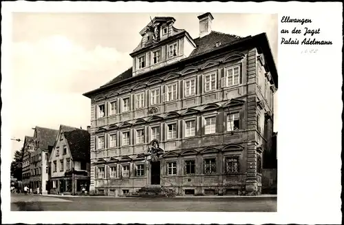 Ak Ellwangen an der Jagst Württemberg, Palais Adelmann