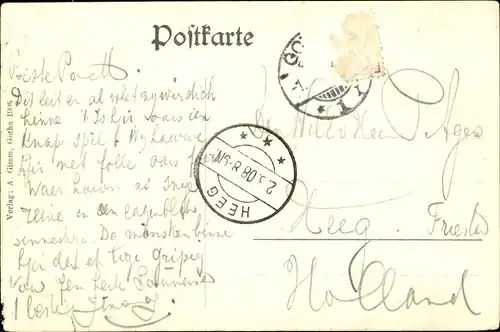 Ak Gotha Thüringen, Totalansicht