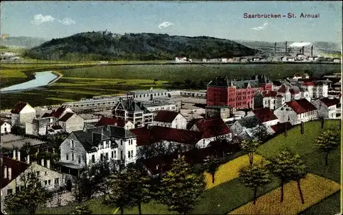 Ak St. Arnual Saarbrücken im Saarland, Totalansicht
