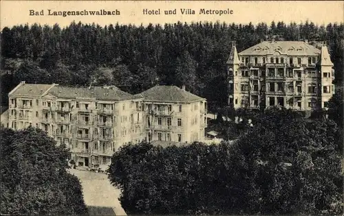 Ak Langenschwalbach Bad Schwalbach im Taunus, Hotel, Villa Metropole