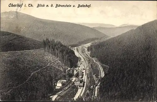 Ak Oberhof im Thüringer Wald, Bärenstein, Bahnhof