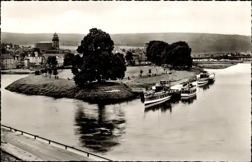 Ak Hann. Münden in Niedersachsen, Werra, Fulda, Weser, Schiffe