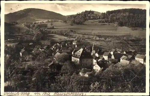 Ak Reschwitz Saalfelder Höhe Saalfeld an der Saale Thüringen, Totalansicht, Gasthof Heintz