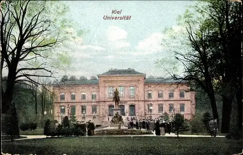 Ak Kiel, Universität, Reiterdenkmal