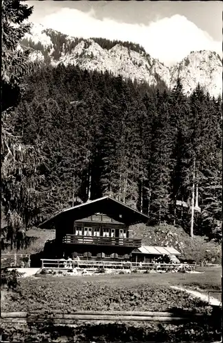 Ak Bleckenau Schwangau im Ostallgäu, Berggaststätte Schweizer Haus, Hoher Straußberg