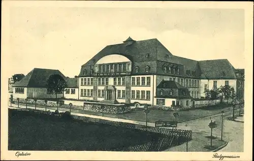 Ak Opladen Leverkusen im Rheinland, Realgymnasium