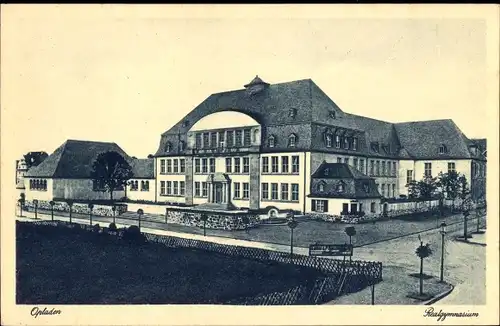 Ak Opladen Leverkusen im Rheinland, Realgymnasium