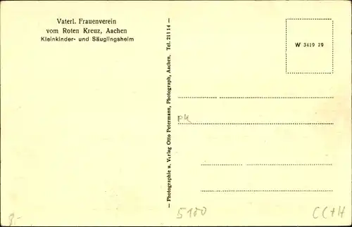 Ak Aachen, Kleinkinder- und Säuglingsheim