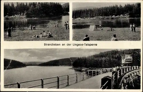 Ak Linge Marienheide im Bergischen Land, Lingesetalsperre