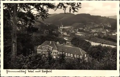 Ak Gummersbach im Oberbergischen Kreis, Total mit Rathaus