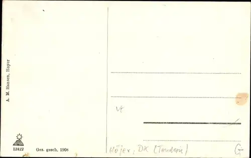 Ak Højer Hoyer Dänemark, Straßenpartie