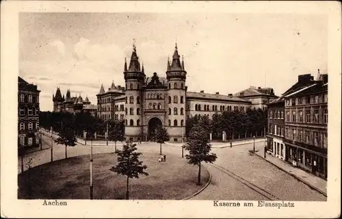Ak Aachen in Nordrhein Westfalen, Kaserne am Elsassplatz
