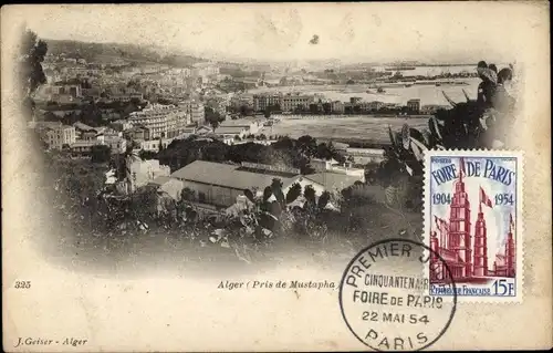 Ak Algier Algier Algerien, Gesamtansicht