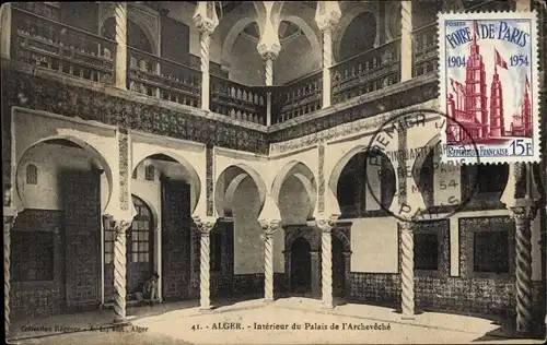 Ak Algier Alger Algerien, Inneres des Palastes