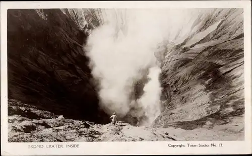 Ak Tosari Java Indonesien, Bromo-Krater im Inneren