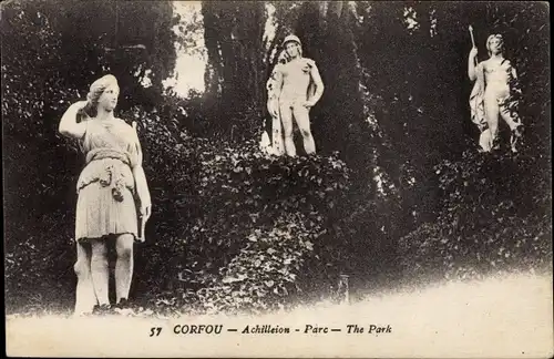 Ak Korfu Griechenland, Achilleion - Park