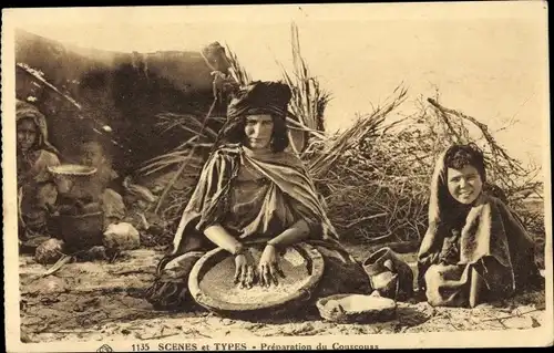 AK-Szenen und -Typen, Zubereitung von Couscous