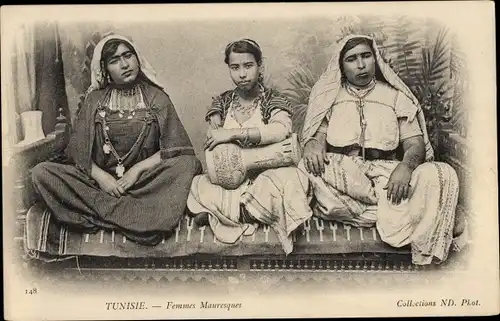 Ak Tunesien, Maurische Frauen, Maghreb