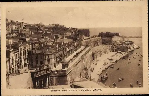 Ak Valletta Malta, Eingang Grand Harbour