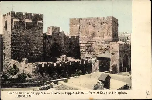 Ak Jerusalem Israel, Hof von David und Hippicus