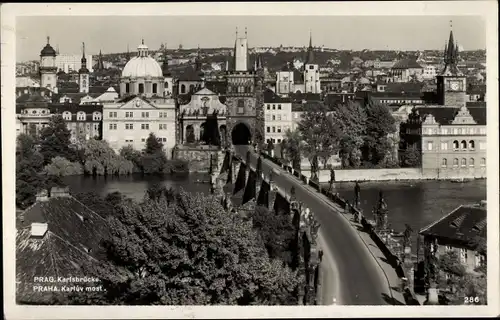 Ak Praha Prag Tschechien, Karlsbrücke