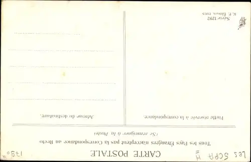 Künstler Ak Asti, Angelo, Portrait einer jungen Frau mit langen brünetten Haaren