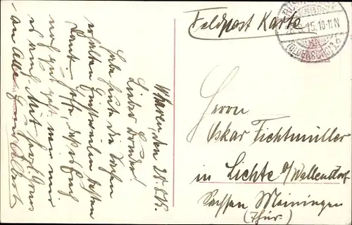 Ak Sprengung einer Mine, I WK