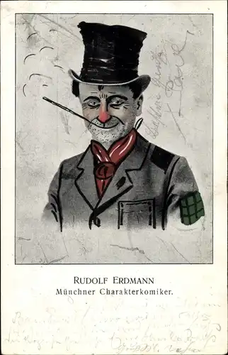 Ak Rudolf Erdmann, Münchner Charakterkomiker