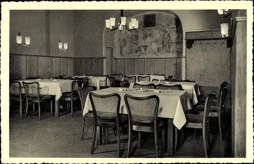 Ak Friedberg im Wetteraukreis Hessen, Hotel Deutsches Haus, Speisesaal