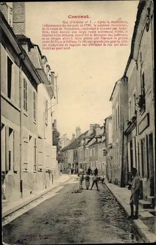 Ak Cravant Yonne, Rue d'Orleans no 1