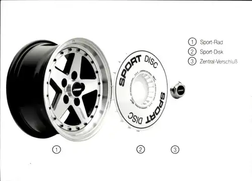 Foto Autoteile, Sport-Rad, Sport-Disk, Zentral-Verschluss, Zender