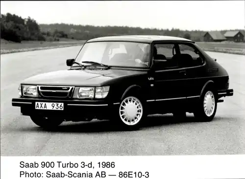 Foto Auto, Saab 900 Turbo 3-d, 1986