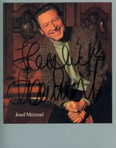 Ak Schauspieler Josef Meinrad, Portrait, Autogramm