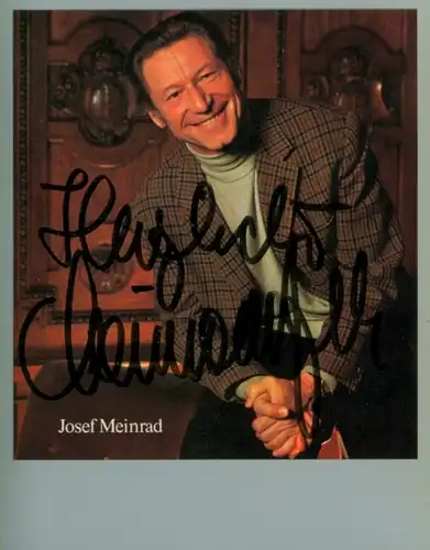 Ak Schauspieler Josef Meinrad, Portrait, Autogramm