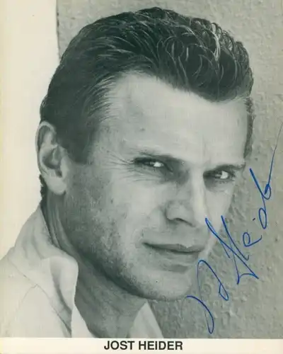 Foto Schauspieler Jost Heider, Portrait, Autogramm