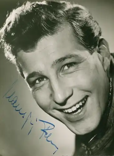 Foto Schauspieler Hansjörg Felmy, Portrait, Autogramm