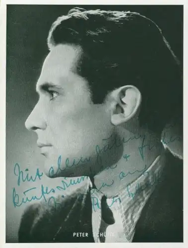 Foto Schauspieler Peter Schütte, Portrait, Autogramm
