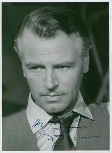 Foto Schauspieler O. W. Fischer, Portrait, Autogramm
