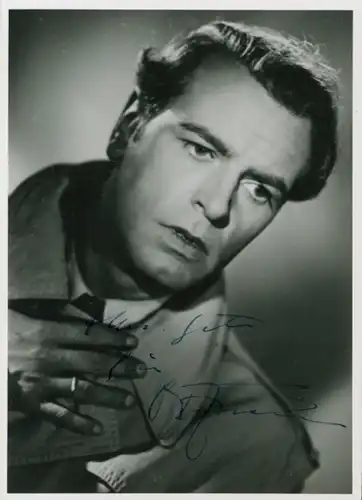 Foto Schauspieler O. W. Fischer, Portrait, Autogramm